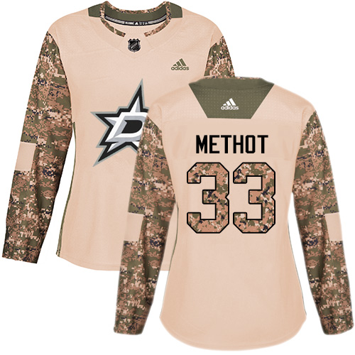 Women's Adidas Dallas Stars #33 Marc Methot Authentic Camo Veterans Day Practice NHL Jersey