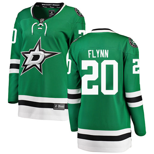 Women's Dallas Stars #20 Brian Flynn Authentic Green Home Fanatics Branded Breakaway NHL Jersey