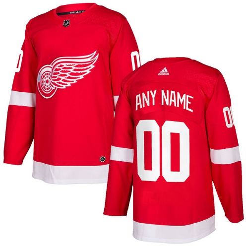 Youth Adidas Detroit Red Wings Customized Premier Red Home NHL Jersey
