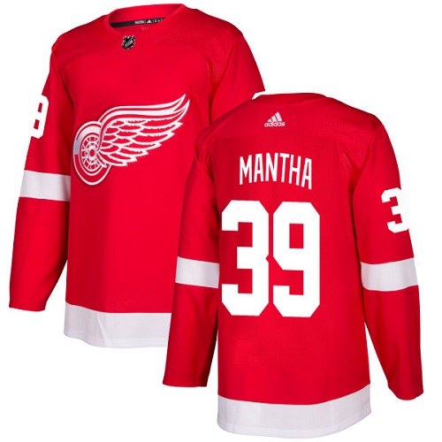 Youth Adidas Detroit Red Wings #39 Anthony Mantha Premier Red Home NHL Jersey
