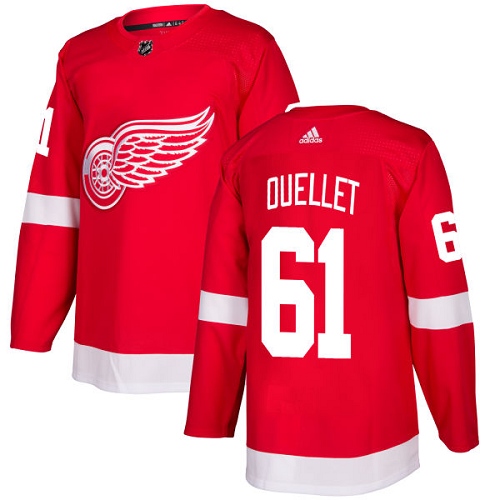 Youth Adidas Detroit Red Wings #61 Xavier Ouellet Premier Red Home NHL Jersey