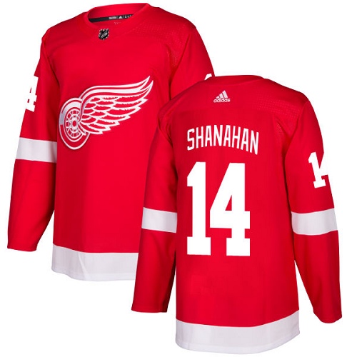 Men's Adidas Detroit Red Wings #14 Brendan Shanahan Premier Red Home NHL Jersey