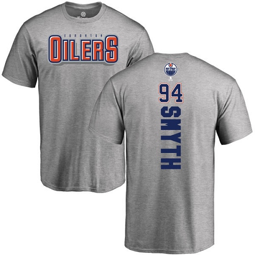 NHL Adidas Edmonton Oilers #94 Ryan Smyth Ash Backer T-Shirt