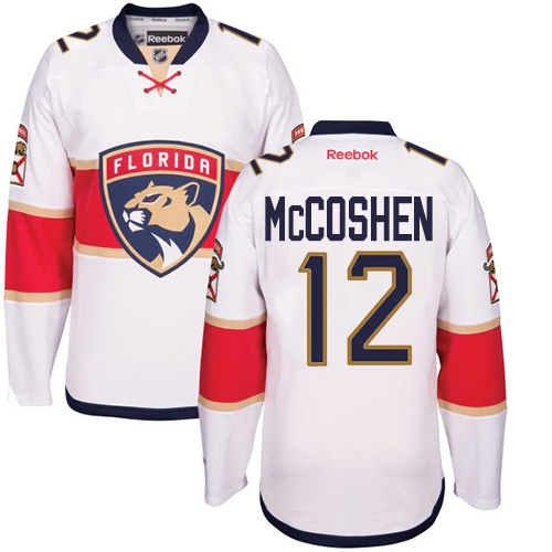 Men's Reebok Florida Panthers #12 Ian McCoshen Authentic White Away NHL Jersey
