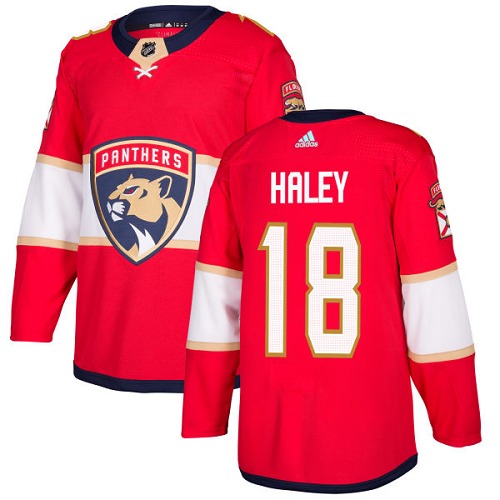 Men's Adidas Florida Panthers #18 Micheal Haley Premier Red Home NHL Jersey