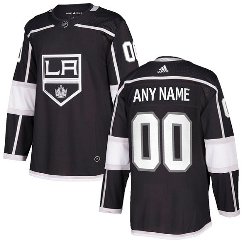 Men's Adidas Los Angeles Kings Customized Authentic Black Home NHL Jersey
