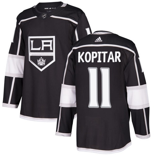 Youth Adidas Los Angeles Kings #11 Anze Kopitar Authentic Black Home NHL Jersey