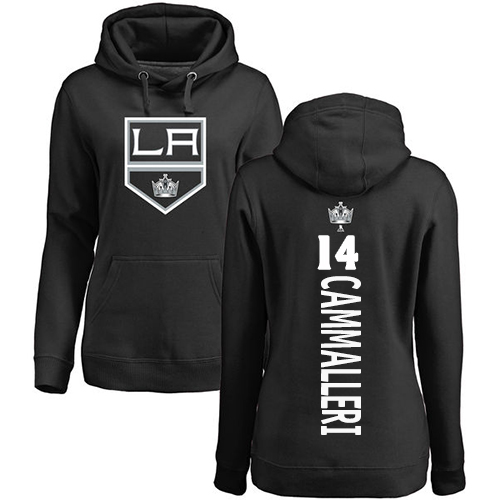 NHL Women's Adidas Los Angeles Kings #14 Mike Cammalleri Black Backer Pullover Hoodie