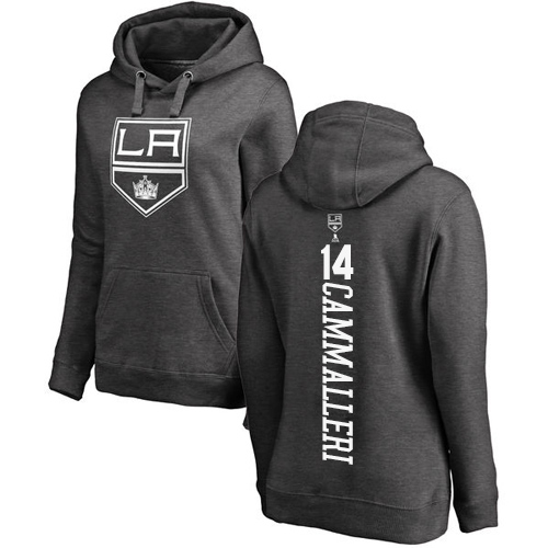 NHL Women's Adidas Los Angeles Kings #14 Mike Cammalleri Charcoal One Color Backer Pullover Hoodie
