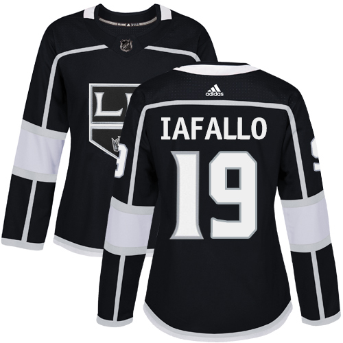 Women's Adidas Los Angeles Kings #19 Alex Iafallo Authentic Black Home NHL Jersey