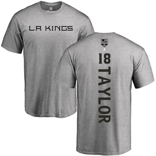 NHL Adidas Los Angeles Kings #18 Dave Taylor Ash Backer T-Shirt