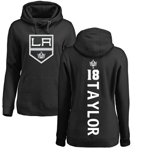 NHL Women's Adidas Los Angeles Kings #18 Dave Taylor Black Backer Pullover Hoodie