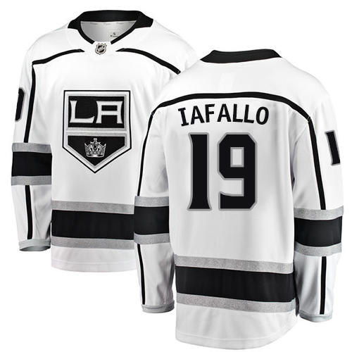 Youth Los Angeles Kings #19 Alex Iafallo Authentic White Away Fanatics Branded Breakaway NHL Jersey
