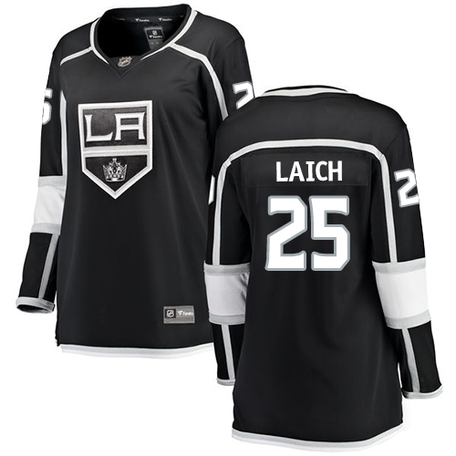 Women's Los Angeles Kings #25 Brooks Laich Authentic Black Home Fanatics Branded Breakaway NHL Jersey