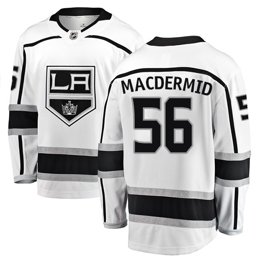 Youth Los Angeles Kings #56 Kurtis MacDermid Authentic White Away Fanatics Branded Breakaway NHL Jersey
