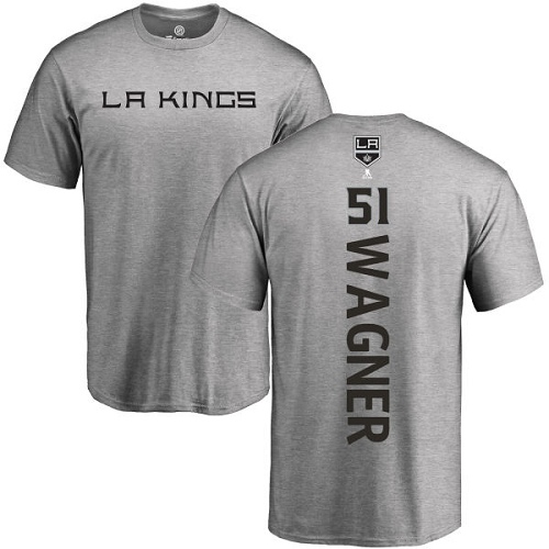 NHL Adidas Los Angeles Kings #51 Austin Wagner Ash Backer T-Shirt