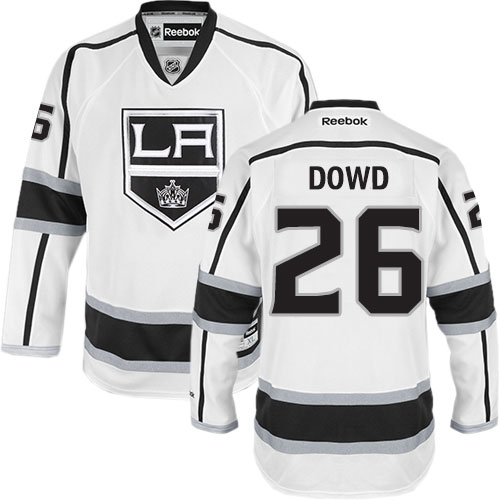 Men's Reebok Los Angeles Kings #26 Nic Dowd Authentic White Away NHL Jersey