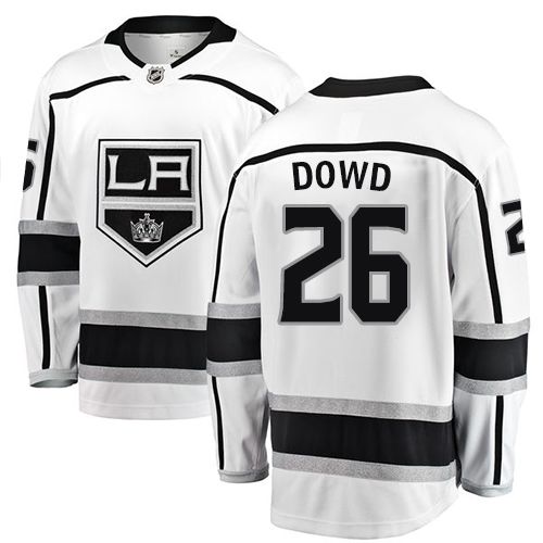 Men's Los Angeles Kings #26 Nic Dowd Authentic White Away Fanatics Branded Breakaway NHL Jersey