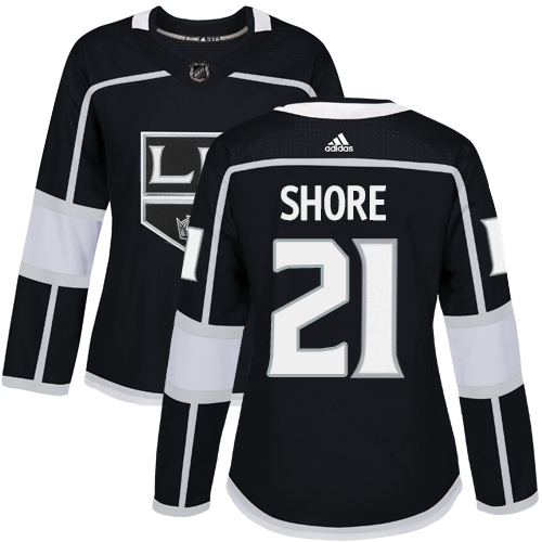 Women's Adidas Los Angeles Kings #21 Nick Shore Authentic Black Home NHL Jersey