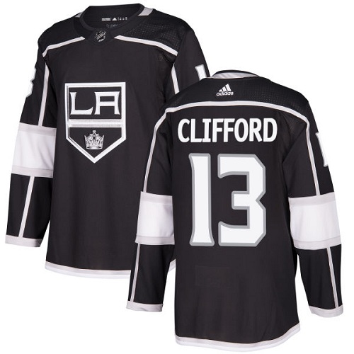 Men's Adidas Los Angeles Kings #13 Kyle Clifford Authentic Black Home NHL Jersey