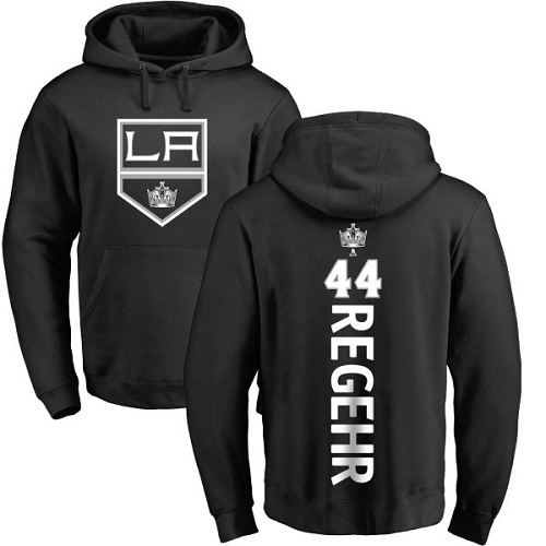 NHL Adidas Los Angeles Kings #44 Robyn Regehr Black Backer Pullover Hoodie