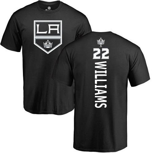 NHL Adidas Los Angeles Kings #22 Tiger Williams Black Backer T-Shirt