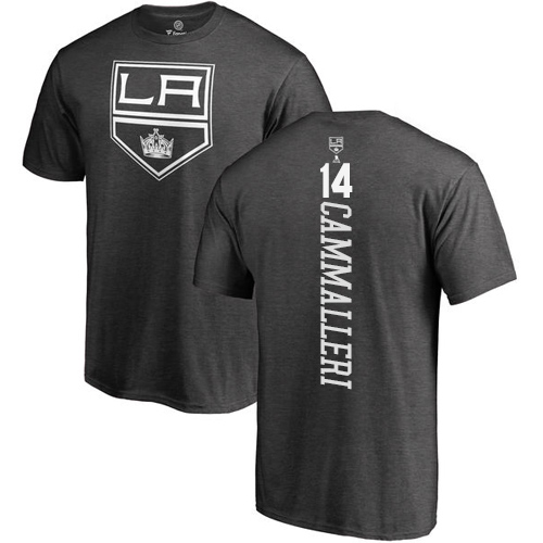 NHL Adidas Los Angeles Kings #14 Mike Cammalleri Charcoal One Color Backer T-Shirt