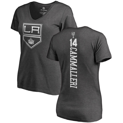 NHL Women's Adidas Los Angeles Kings #14 Mike Cammalleri Charcoal One Color Backer T-Shirt