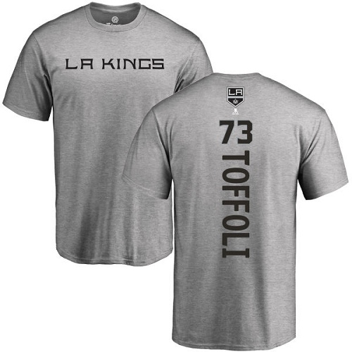 NHL Adidas Los Angeles Kings #73 Tyler Toffoli Ash Backer T-Shirt
