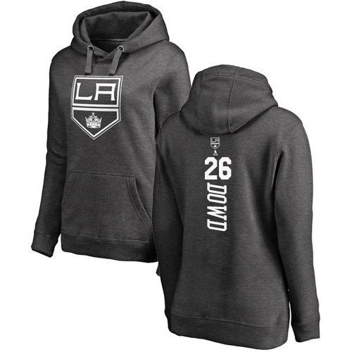 NHL Women's Adidas Los Angeles Kings #26 Nic Dowd Charcoal One Color Backer Pullover Hoodie