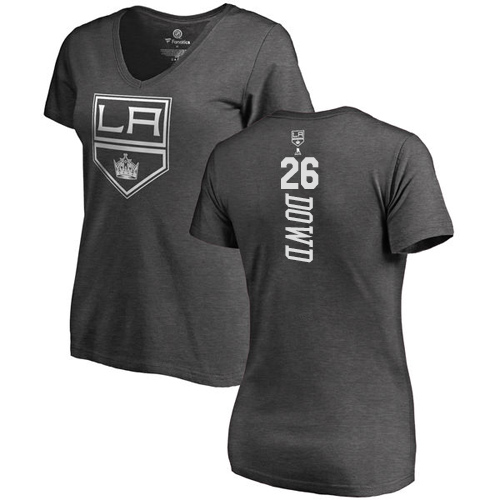 NHL Women's Adidas Los Angeles Kings #26 Nic Dowd Charcoal One Color Backer T-Shirt