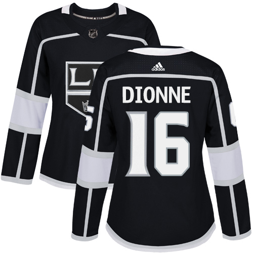 Women's Adidas Los Angeles Kings #16 Marcel Dionne Authentic Black Home NHL Jersey
