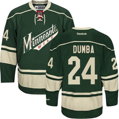 Women's Reebok Minnesota Wild #24 Matt Dumba Premier Green Third NHL Jersey