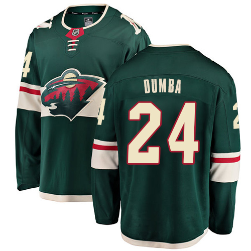 Men's Minnesota Wild #24 Matt Dumba Authentic Green Home Fanatics Branded Breakaway NHL Jersey