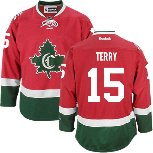 Men's Reebok Montreal Canadiens #15 Chris Terry Authentic Red New CD NHL Jersey