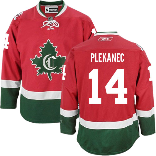 Men's Reebok Montreal Canadiens #14 Tomas Plekanec Authentic Red New CD NHL Jersey