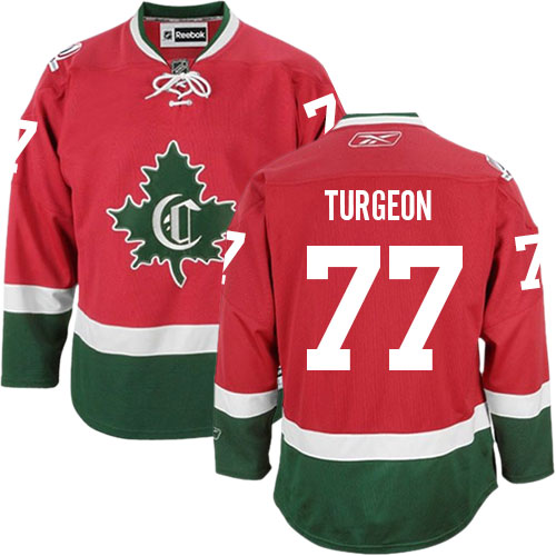 Youth Reebok Montreal Canadiens #77 Pierre Turgeon Authentic Red New CD NHL Jersey