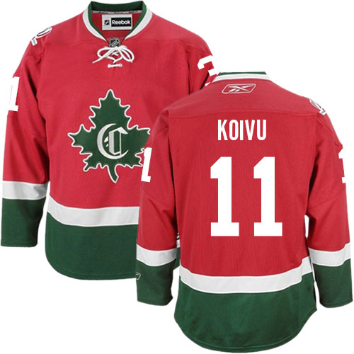 Men's Reebok Montreal Canadiens #11 Saku Koivu Authentic Red New CD NHL Jersey