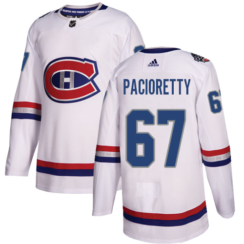 Youth Adidas Montreal Canadiens #67 Max Pacioretty Authentic White 2017 100 Classic NHL Jersey
