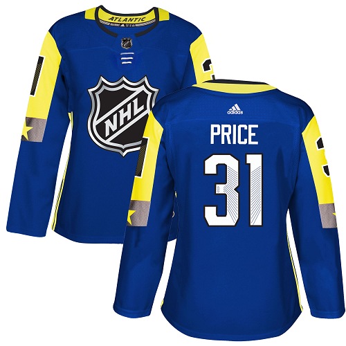 Women's Adidas Montreal Canadiens #31 Carey Price Authentic Royal Blue 2018 All-Star Atlantic Division NHL Jersey