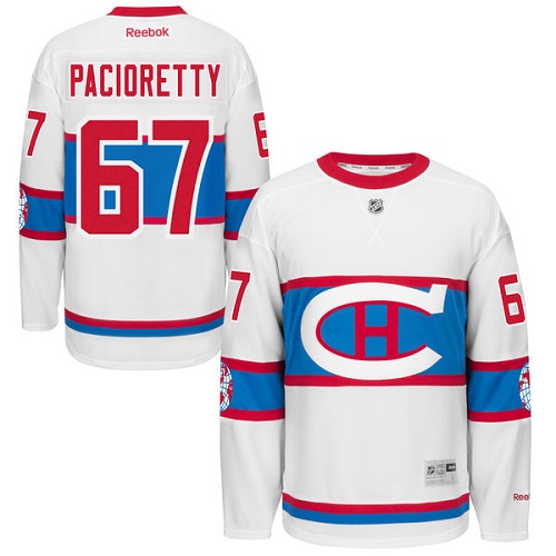 Youth Reebok Montreal Canadiens #67 Max Pacioretty Premier White 2016 Winter Classic NHL Jersey