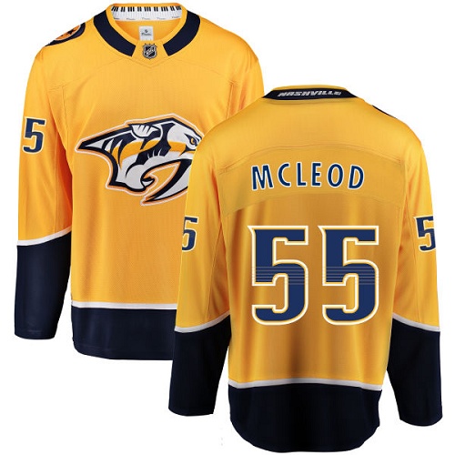 Youth Nashville Predators #55 Cody McLeod Fanatics Branded Gold Home Breakaway NHL Jersey