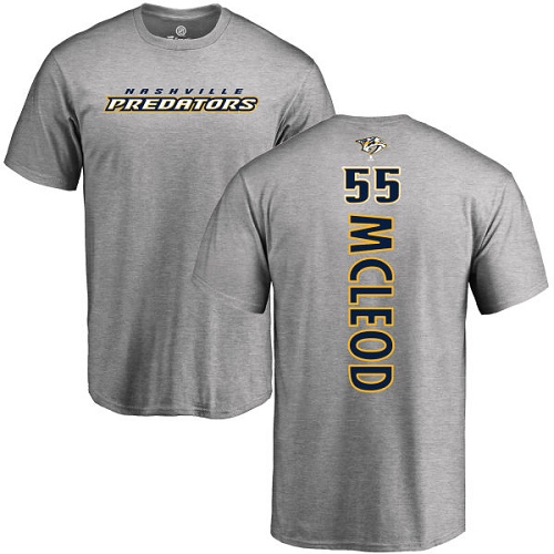 NHL Adidas Nashville Predators #55 Cody McLeod Ash Backer T-Shirt
