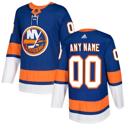 Men's Adidas New York Islanders Customized Authentic Royal Blue Home NHL Jersey