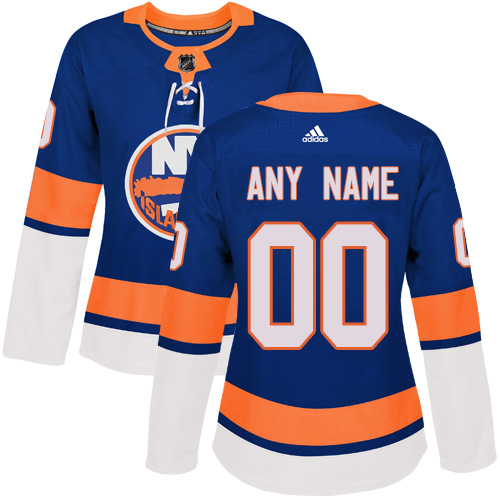Women's Adidas New York Islanders Customized Authentic Royal Blue Home NHL Jersey