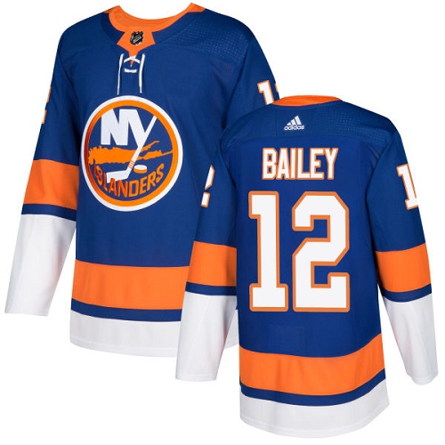 Men's Adidas New York Islanders #12 Josh Bailey Premier Royal Blue Home NHL Jersey