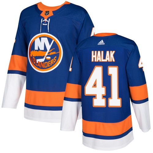 Men's Adidas New York Islanders #41 Jaroslav Halak Premier Royal Blue Home NHL Jersey