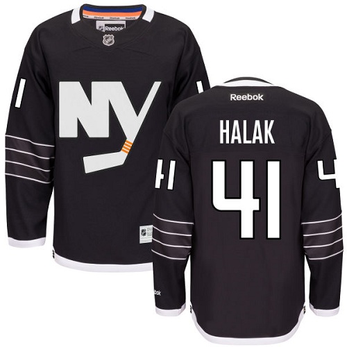 Men's Reebok New York Islanders #41 Jaroslav Halak Premier Black Third NHL Jersey