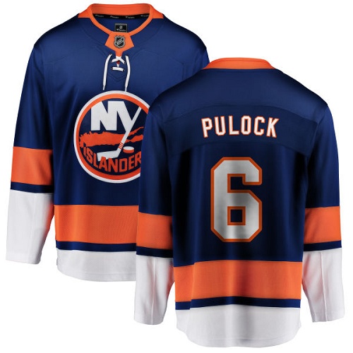 Youth New York Islanders #6 Ryan Pulock Fanatics Branded Royal Blue Home Breakaway NHL Jersey
