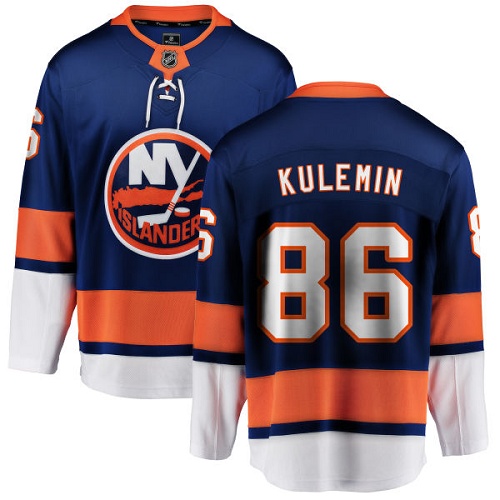 Youth New York Islanders #86 Nikolay Kulemin Fanatics Branded Royal Blue Home Breakaway NHL Jersey